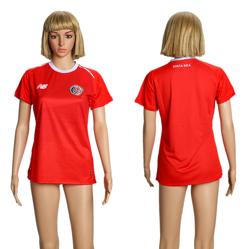 2018 Women World Cup Costa Rica home soccer jersey ->boston red sox->MLB Jersey
